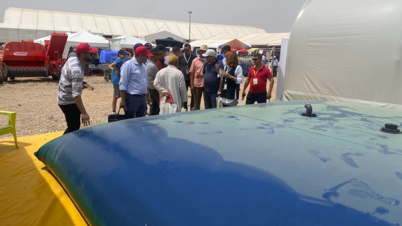 Citerne souple Maciterne Serena Group au salon agricole – solution stockage eau